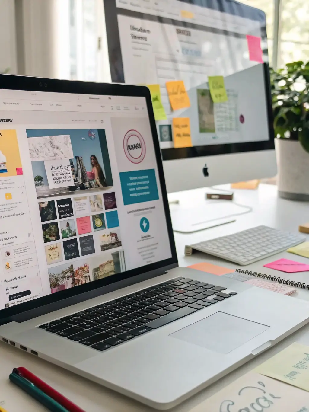 An image of a website wireframe or design mockup, highlighting Optimizra's focus on user experience and innovative design.